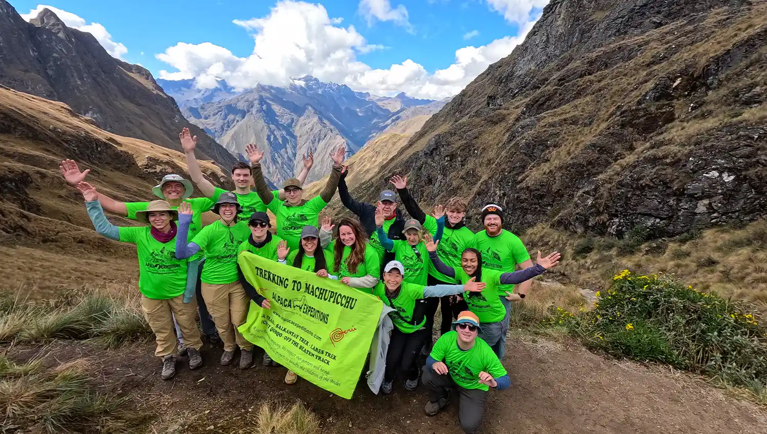 Group at Dead Woman Pass Inca Trail