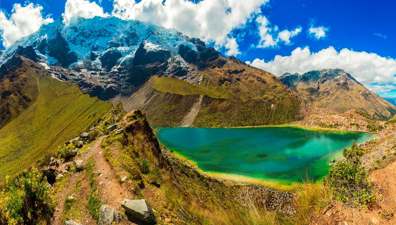 Caminata Salkantay y vista de la laguna Humantay