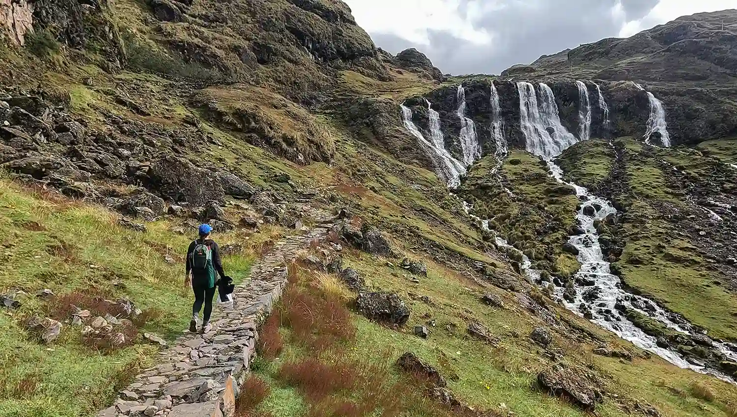 Kismanari Waterfalls, Lares Trek to Machu Picchu