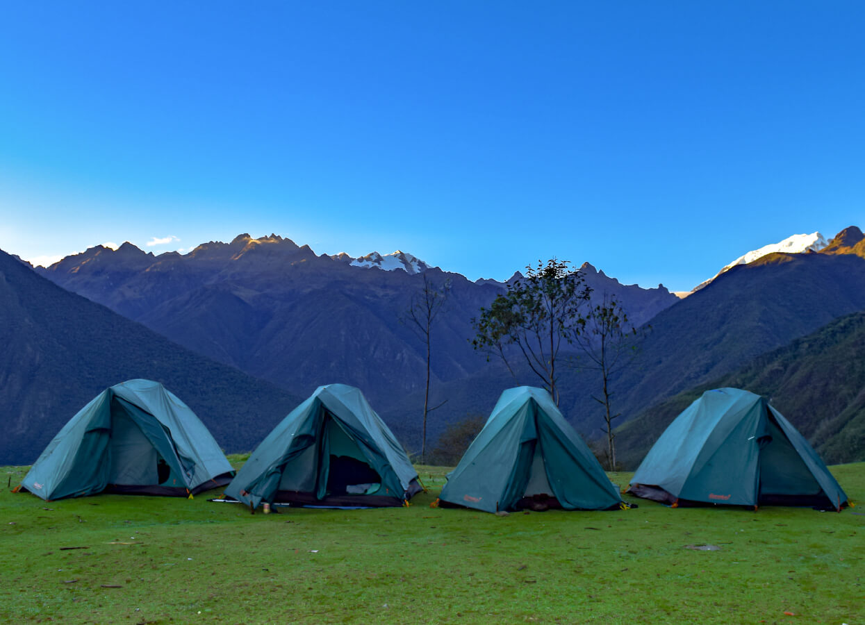 Inca trail trek | LLactapata tent | Alpaca Expeditions