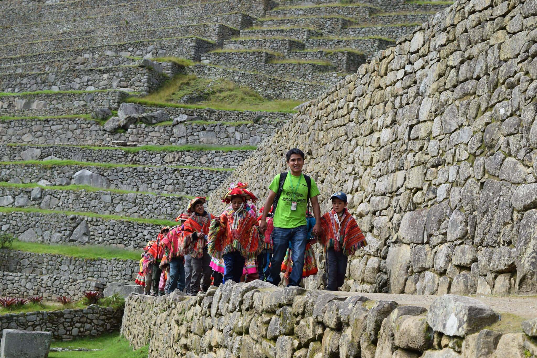 Our Inca Trail Porters First Visit to Machu Picchu