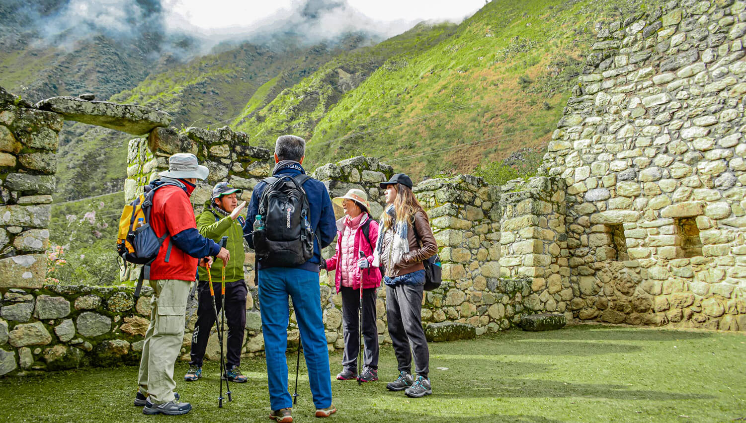 Guide explains stories of Machu Picchu on 2-Day Inca Trek