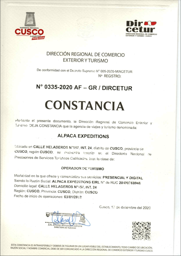 Tourism License