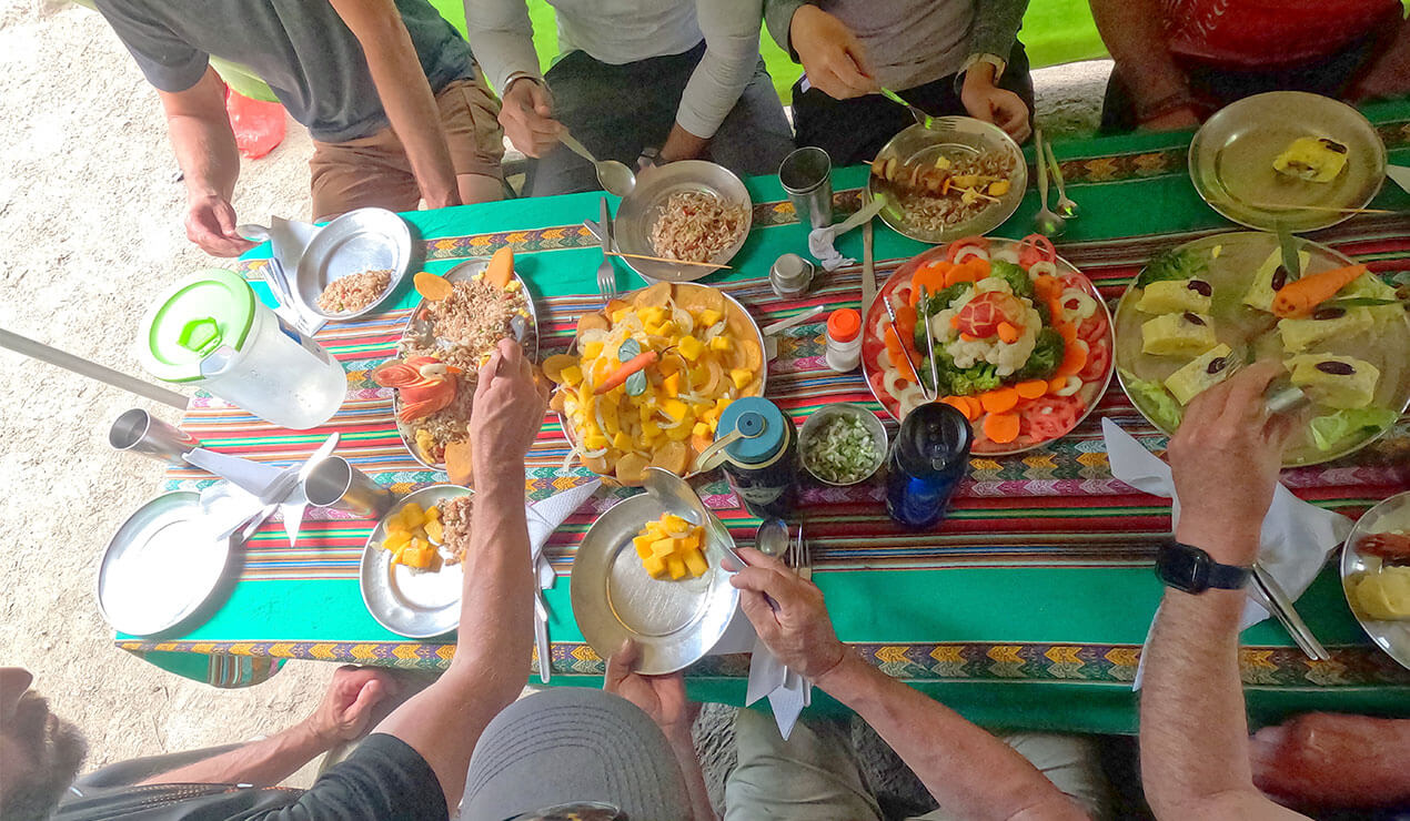 food on the Inca Trail