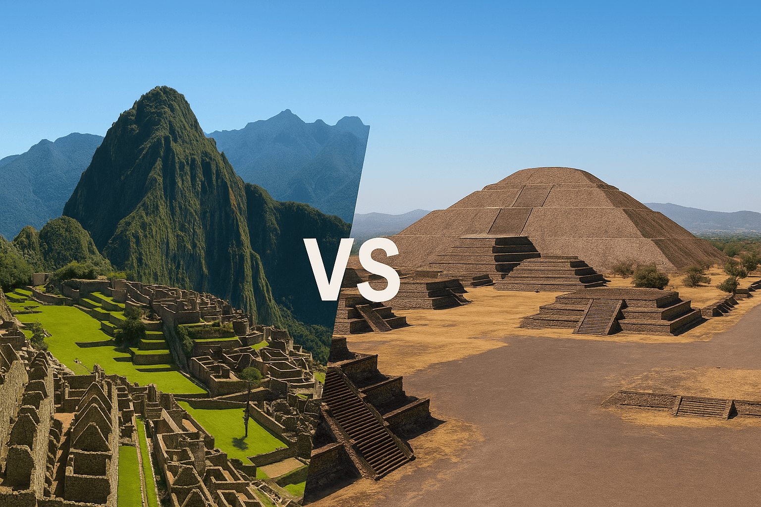 Machu Picchu vs Teotihuacán: cultura, arqueología y turismo comparados