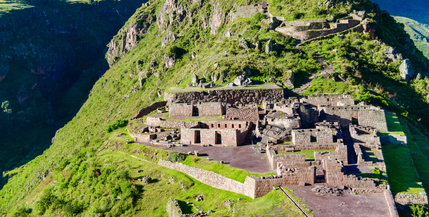 Ruins of Pisac on the Sacred Valley Train Tour with Machu Picchu