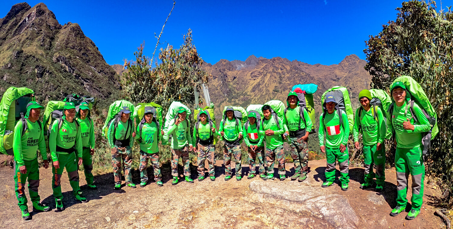 Porters in the inca trail