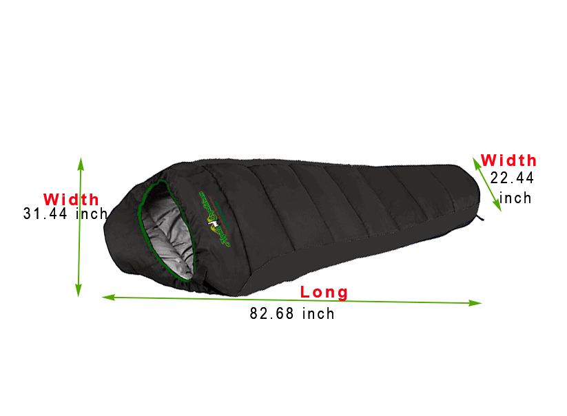 sleeping bag black