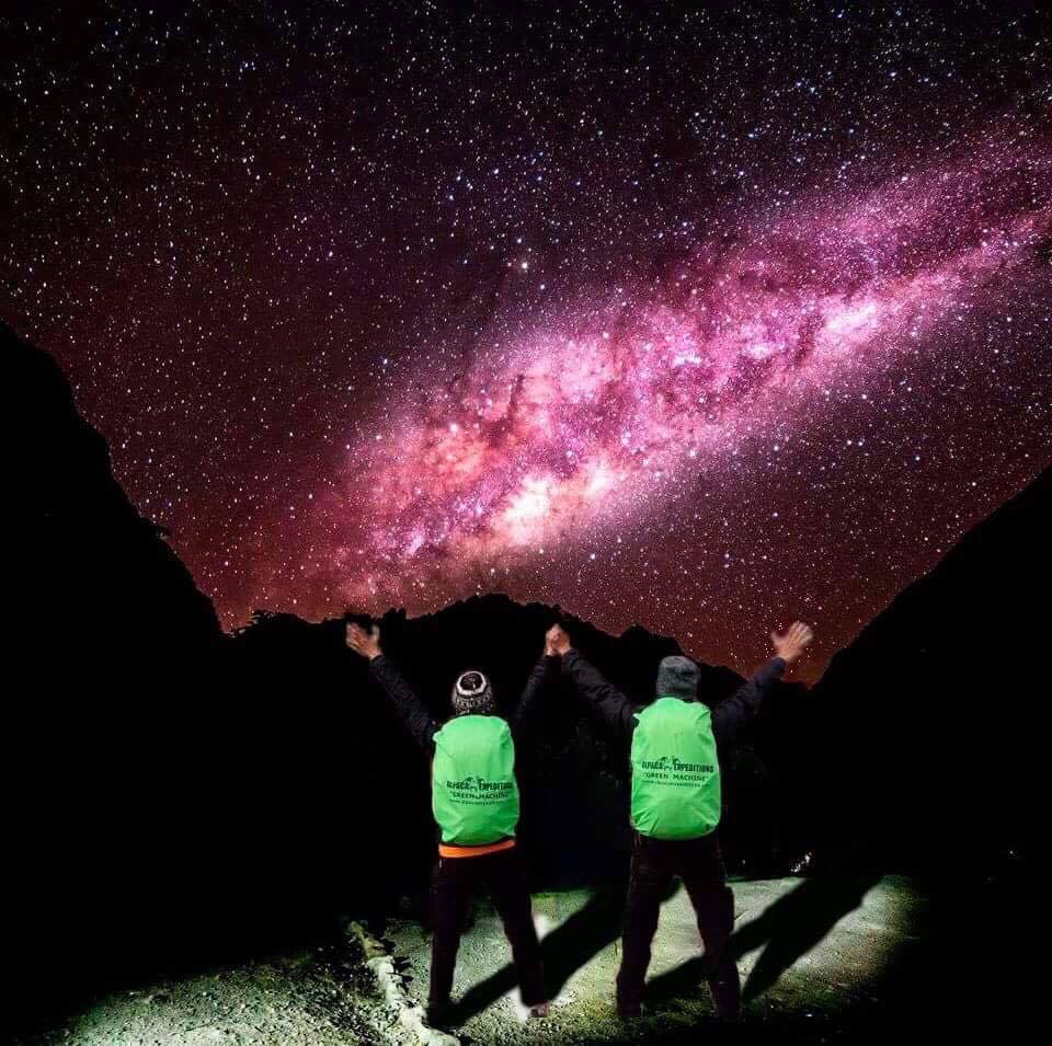 stargazing and constellations like on the Inca trail