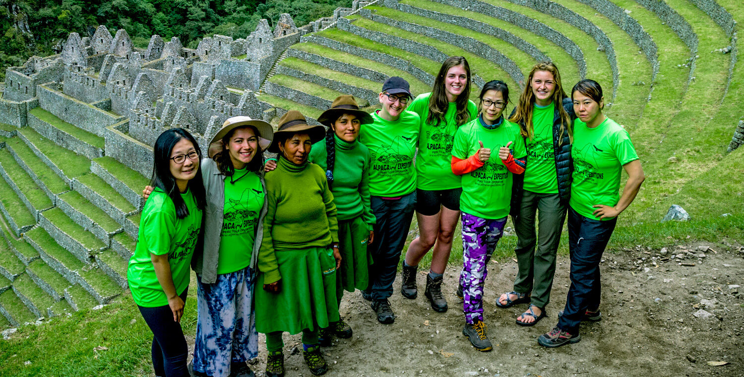 Misty hike views on the 5-day Inca Trail trek