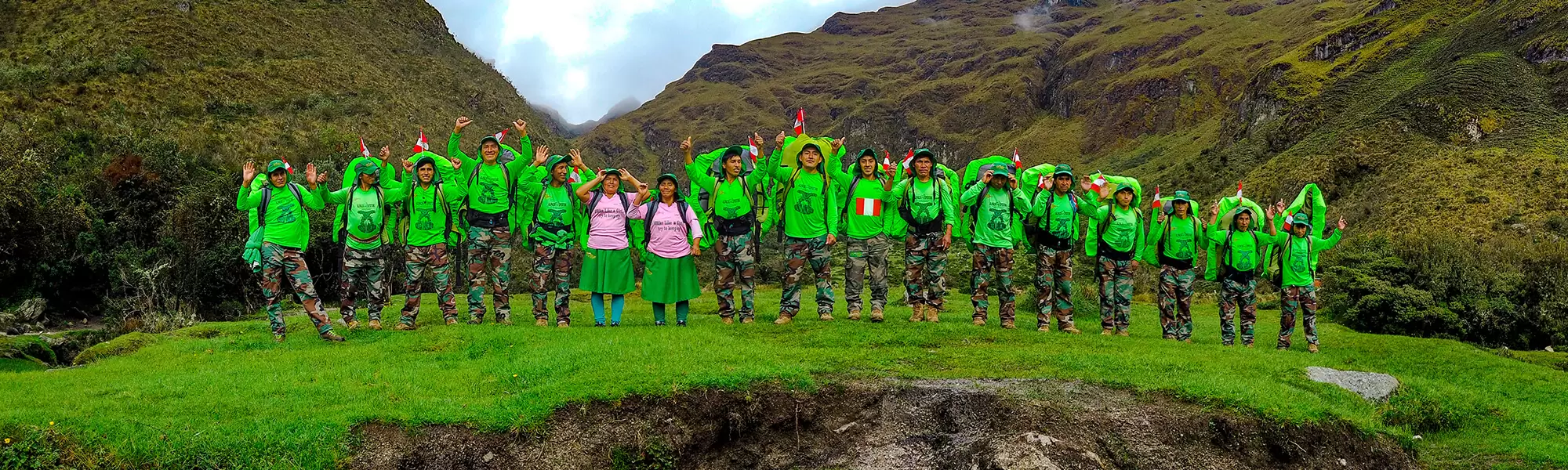 Peruvian People are the Porters of Alpaca Expeditions