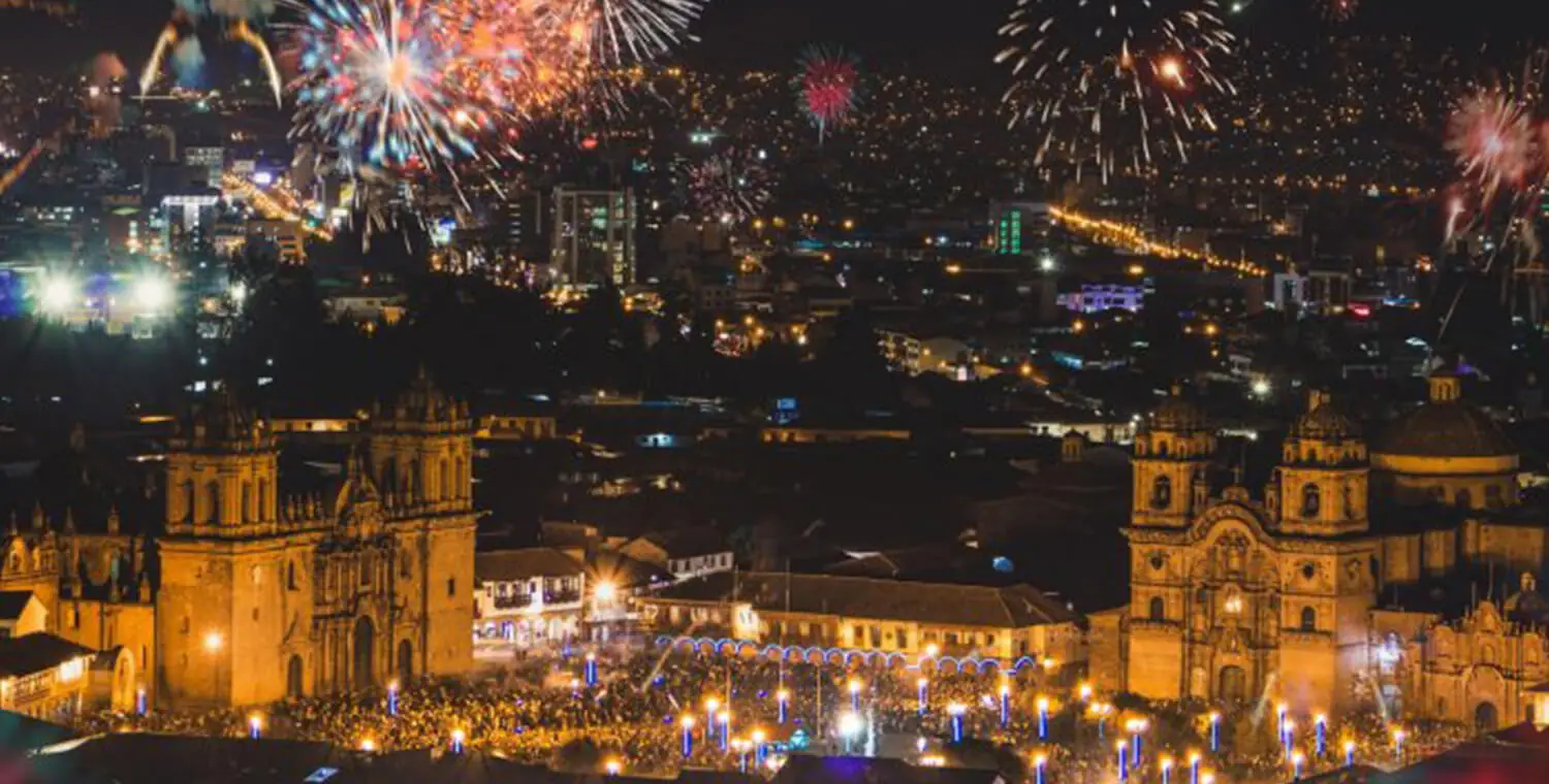 Plaza de Armas Cusco new year Peru