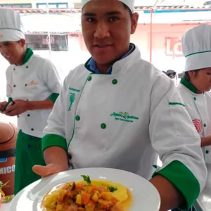 Chef preparing a meal on the Salkantay Trek - Alpaca Expeditions