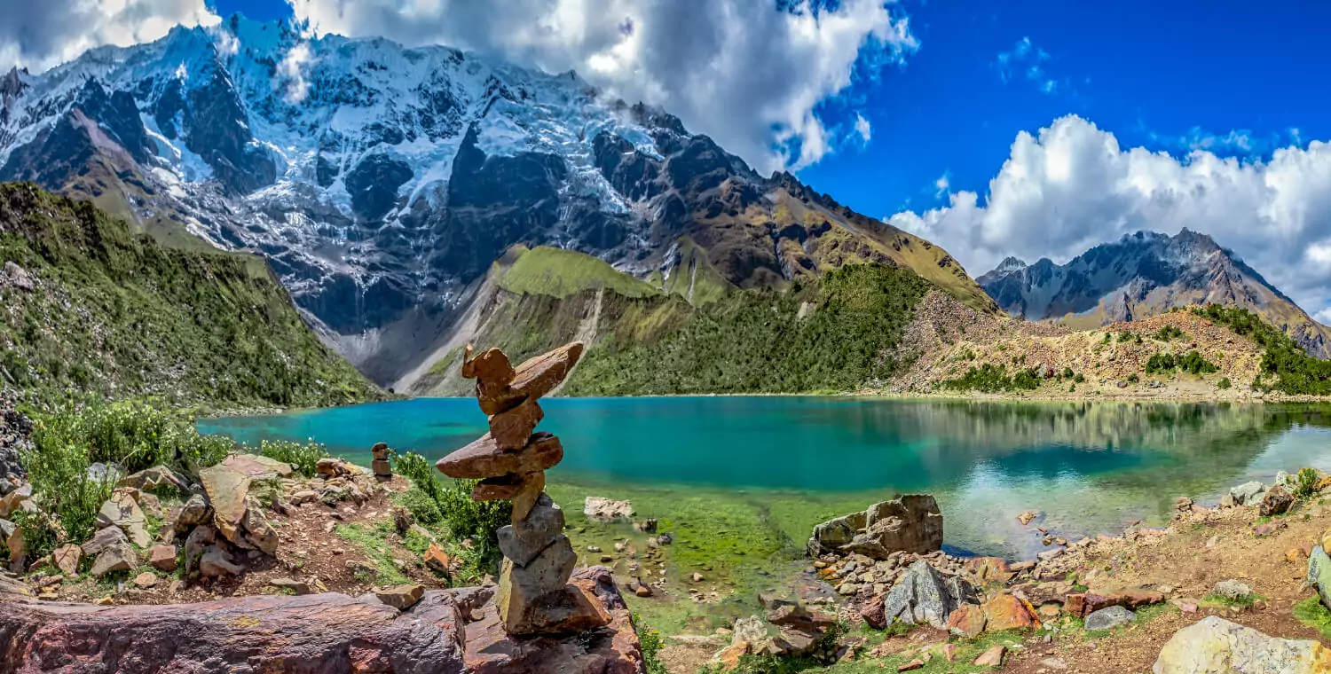 Turquoise lake Humantay via Salkantay Trail | Alpaca Expeditions